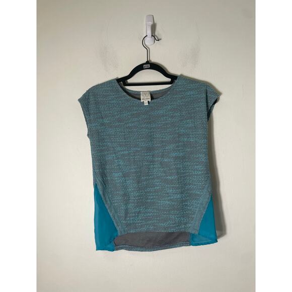 Youth Ella Moss Teal Knit Shift Top Sz 12 - Picture 1 of 2